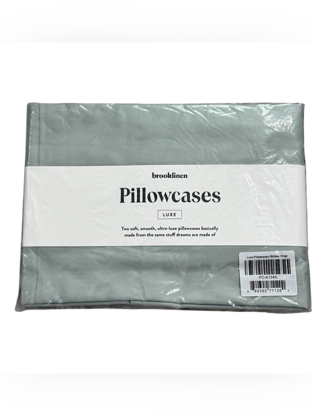 Brooklinen Luxe Pillowcases (Willow, King)
